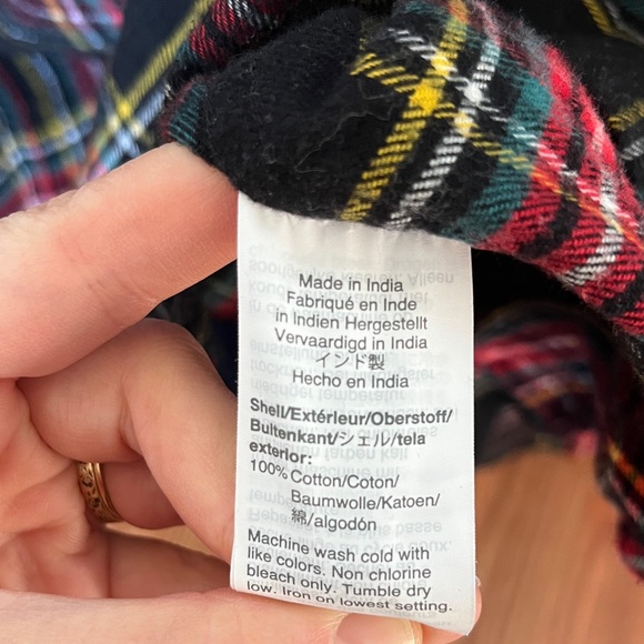 J. Crew 100% Cotton Flannel Shirt - Picture 5 of 6